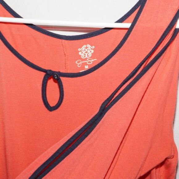 Jessica Simpson 'Melissa' Orange Quarter Sleeve Midi Dress, Medium - Picture 4 of 5